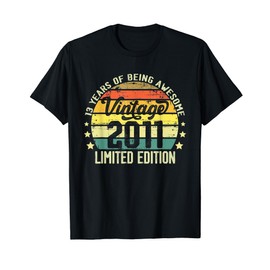 13 Year Old Gifts Vintage 2011 Limited Edition 13th Birthday T-Shirt