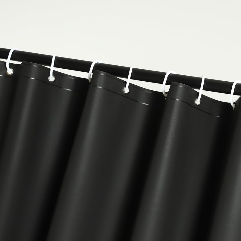 WellColor 76 Inch PEVA Shower Curtain Liner with 3 Weights,