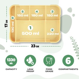 LUNCHHERO Bento Box Lunch Box Kids with Compartments - [Grade 1.2] - BPA Free Lunch Boxes for Kids - Kids Bento Lunch Box with Leak-Proof Sauce Box & Cutlery - Snack Box, Lunchbox for Boys & Girls