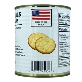 Future Essentials Sailor Pilot Bread Crackers 9.9 Oz per Can Ship’s Biscuit Ready to Eat Survival Food #2.5 Can (12 Servings Each) Pack of 1 Long-Term Emergency Storage Food 30-Year Shelf Life