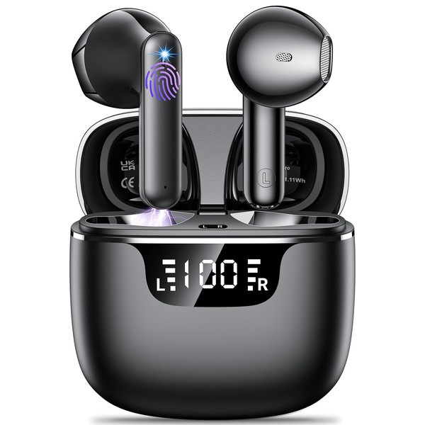 Wireless Earbuds Bluetooth 5.3 Headphones in Ear with 4 ENC