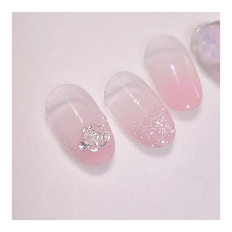 Opalose Handmade Nail Tips - Almond Long / 오팔로즈 수제네일팁