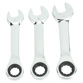 3Pcs Ratchet Wrench 72 Tooth 13mm 14mm 15mm Tool Steel Rustproof Double Ended Wrench for Machinery Repair