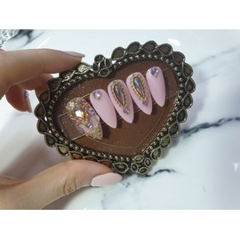 ❣High quality Lovely pink nail tips - Long Oval / ❣고품격 러블리핑크 네일팁 - 롱오발