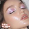 AMY'S DIARY 4 Color Light Purple Glitter Eyeshadow Palette –
