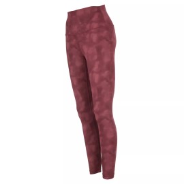 90 Degree by Reflex Yogalicious by Reflex Women's High Waist Ankle Legging Rouge Blush SMALL NWT