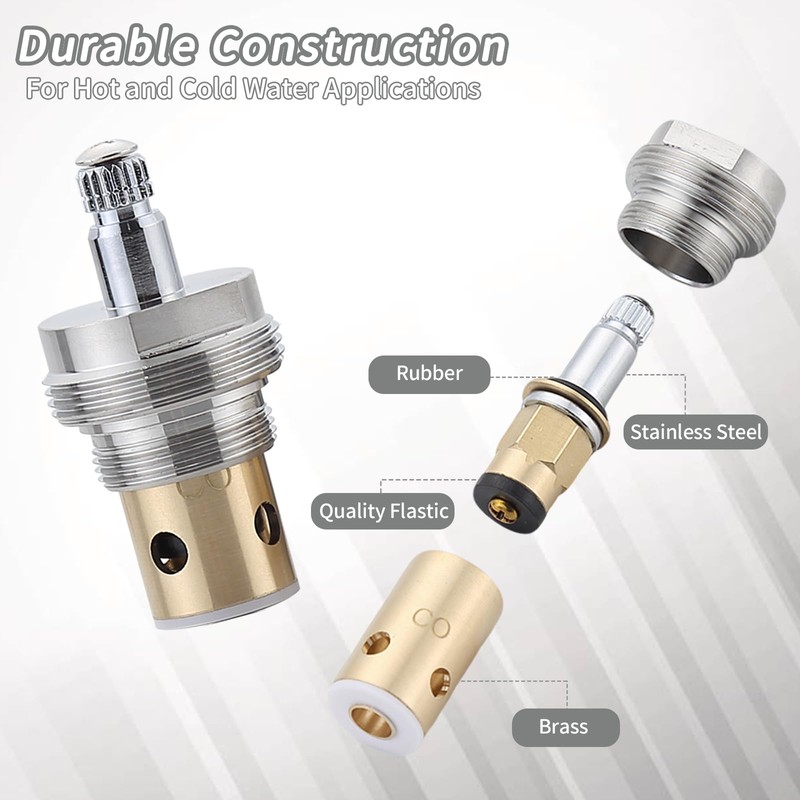 Faucets Stem Compatible with 6N-7C (17018B), Cold Water Stem with