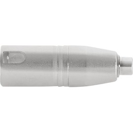 Pronomic AD-CFXM Adaptor - RCA Female to XLR Male - Ready Wired and Ready to Use - Robust Construction - Die-Cast Metal Housing