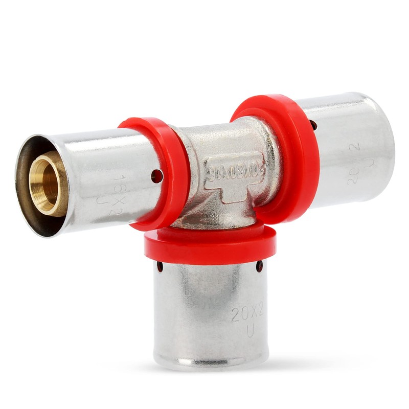 T-Piece PEX Press Fitting 20 x 20 x 16 mm