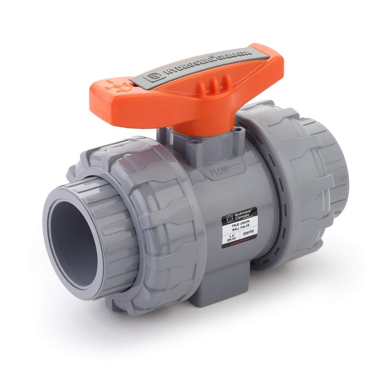 HYDROSEAL Kaplan 1 1/2” CPVC True Union Ball Valve Socket