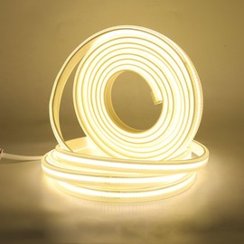 110V COB LED Strip Light, IP65 Waterproof 288 LEDs/m Super Bright LED Strips, Flexible Tape Light for Bedroom,Kitchen, Room Outdoor Decor
