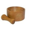 Wooden Mortar with Pestle for Spice and Herbs Crusher Handy