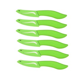 Ceramic Knife Set, 6 Piece Kitchen Knife Set with Sheath Covers and Peeler Set - kitchen Chef Chef's Paring Bread Set
