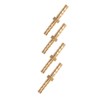 4 Pieces 4-4 mm Brass Fitting Hose Barb Splicer Mender