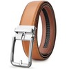 SKiporty Mens Belt Ratchet Belts Dress Casual Leather Belt for
