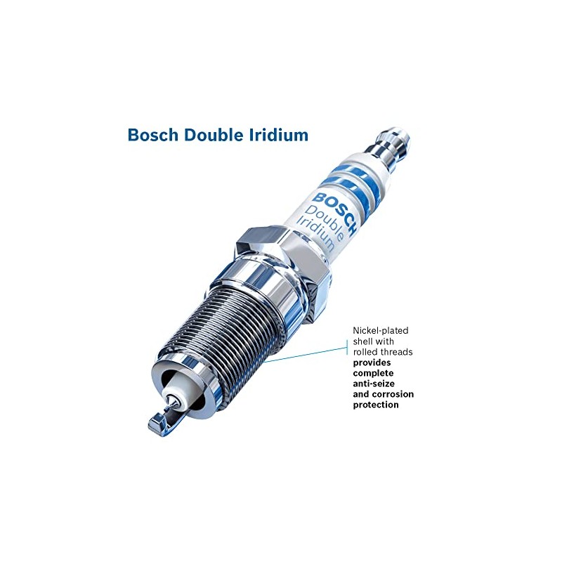 Bosch 9673 - Bujía de doble iridio (4 veces más