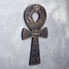 Veronese Design 16 Inch Egyptian Ankh Resin Wall Sculpture Black