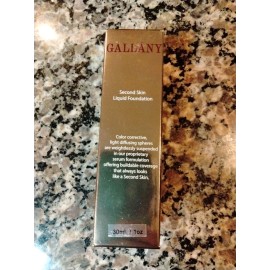 Gallany Second Skin Liquid Foundation #30 1 fl oz new in box color corrective li