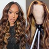 WRLYYEO Ombre Lace Front Wig Human Hair 4/27 13x4 HD