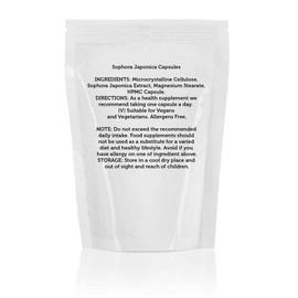 Sophora Japonica 500mg x250 Veg Capsules Anti-hemorrhagic and Anti-Hemostatic substances Pagoda Tree Huai Hua mi Health Supplements