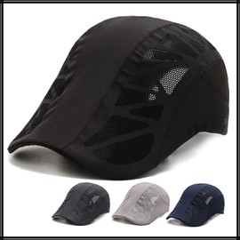 White Fang CA500 Men's Mesh Cap, Logo Hat, Running, Sports, Lightweight, Quick Drying, gray (dark gray)
