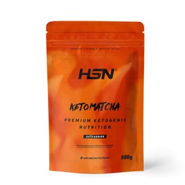 HSN Keto Matcha Latte: Matcha Green Tea + Coconut MCT Oil: Special Keto Diet: Vegan, Gluten Free, Lactose Free, Dairy Free: Natural Flavour Sweetened with Stevia, 500 g