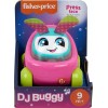 Fisher-Price Baby Learning Toy DJ Buggy Pink Push-Along Car with