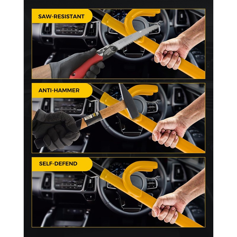 KYX Steering Wheel Lock,Car Club Steering Wheel Lock Car Double