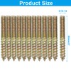 PHITUODA 12 Pack 5/16-18 x 2 Inch Hanger Bolts Double