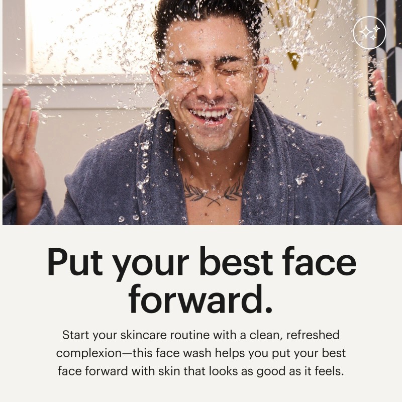 MANSCAPED® Skin Ultra™ Face Wash - Men's Exfoliating Facial Cleanser,