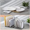 2 Pack 5-Slot Baking Sheet Organizer Rack, Heavy Duty Steel