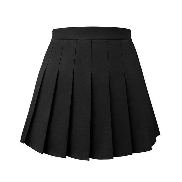 Joyingtwo Pleated Skirt for Women Skater Skirt with Shorts Elastic