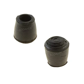 Regatón Tapón Redondo Tipo Barril de Hule de 1/2" Paq. 12 pzas.