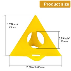 EMVANV 20pcs Painters Cone Stands, Woodworking Furniture Door Risers Painters Stand, Mini Cone Paint Stands for Canvas and Door Risers Support, Paint Pouring Suppliers, Canvas Stand(size:20pcs)