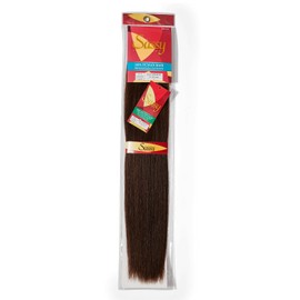 The Sassy Collection Silky Straight 18 Inch Human Hair Extensions #2 Darkest Brown
