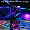 Acrylic Interior Car LED Lights with Remote and Wireless APP
