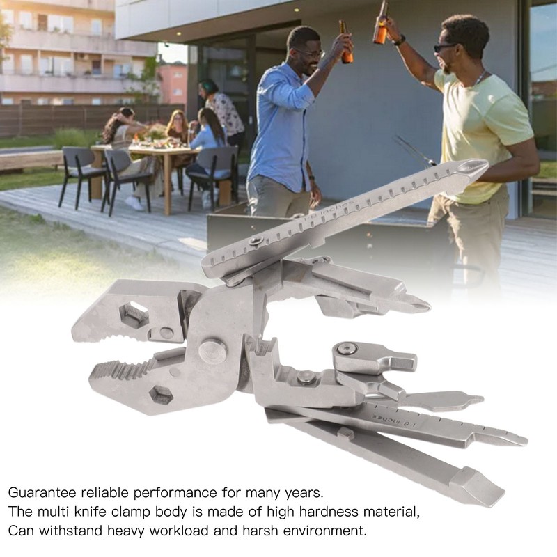 Multitool Pliers Cast Steel Screwdriver Card Needle Wire Stripper Wrench