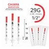 100 pezzi 0,5 ml U40 Plastic Tube 29G x 1/2"