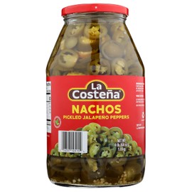 La Costeña Nacho Sliced Pickled Jalapeños, 64 Oz Jar