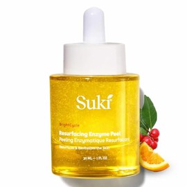 Suki - Exfoliante de enzimas con ácido glicólico, papá, manzana y calabaza para el cuidado de la piel - Exfoliante químico que reduce la acumulación de piel seca mientras promueve la piel radiante, suave y suave - 30 ml
