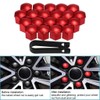 Shiwaki 20pcs 21mm Nut Caps with Removal Tool Wheel Nut