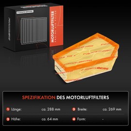 Frankberg Air Filter Insert Compatible with C30 533 2006-2012 C70 II 542 2006-2013 S40 II 544 2006-2012 V40 Cross Country 526 2012-2015 V40 525 2012 2012 -2015 Replace# 30741485