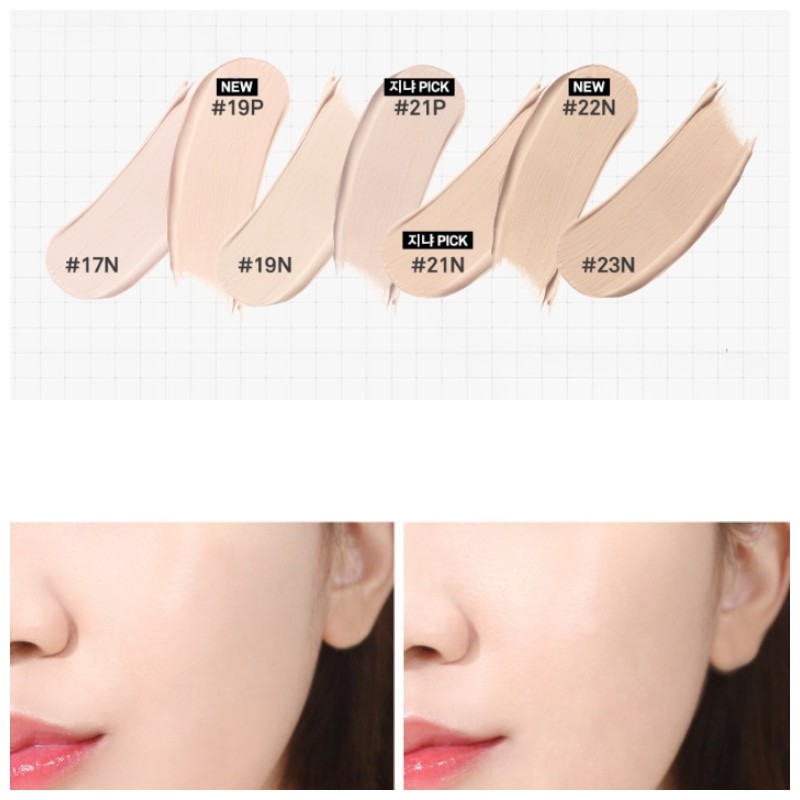 NAMING Zero Gravity Cover Fit Cushion 12g*2ea, Shade:#21P Pink Vanilla