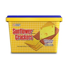 Croley Foods Sunflower Crackers with Real Cheese, 600g/21.2oz