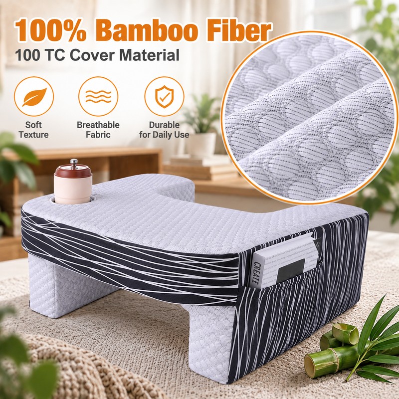 Memory Foam Lap Desk Pillow for Reading & Gaming –