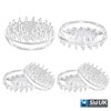 Spiked Caster Cups 4 pack 56mm Round Clear Furniture with