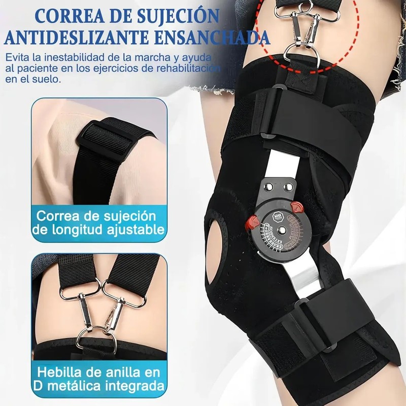 Rodillera Mecanica Postoperatoria Soport Ortopedia Ajustable