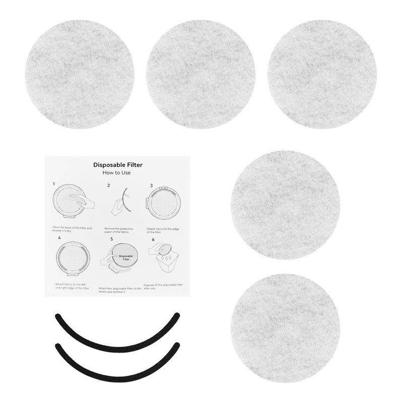 AMZCHEF Portable Range Hood, Desktop Range Hood Filter cotton*5