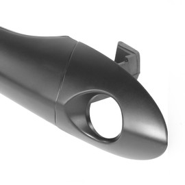 DNA MOTORING Front Left Outer Door Handle Compatible with 09-14 Hyundai Sonata, w/o Keyhole, w/o Smart Entry, Black, OEM-DHO-01182