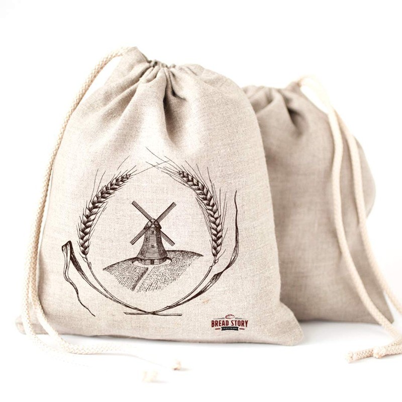 Linen Bread Bags - 3 Pack 30 x 40 Speical